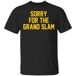 Sorry For The Grand Slam Retro Statement Humor Collector Classic Baseball 05